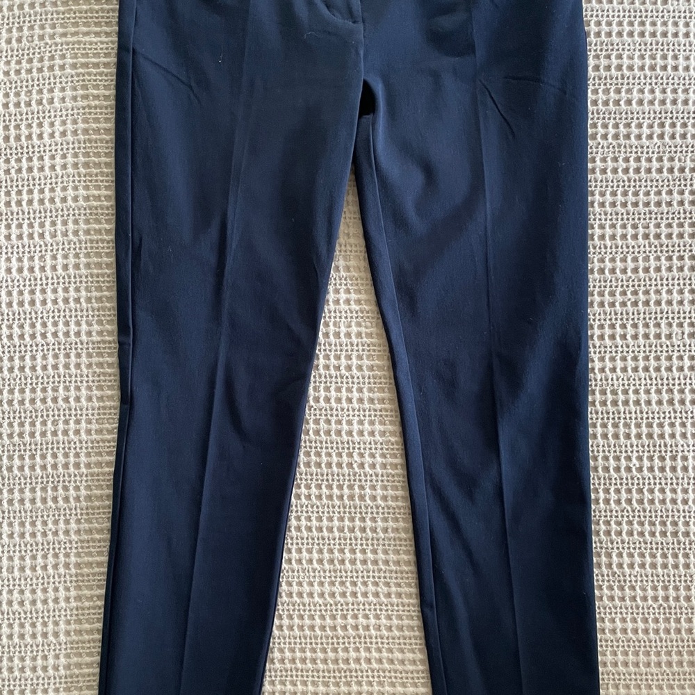 LOFT Navy Straight Leg Pants for Business